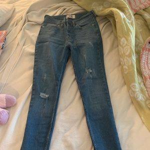 FREE PEOPLE FRINGE JEANS